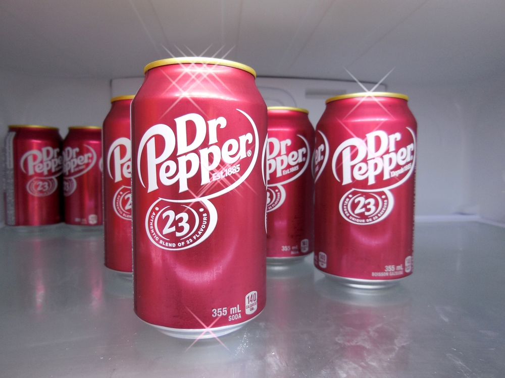 Consumer Defensive - Keurig Dr Pepper Inc cans by- Pascal Huot via Shutterstock